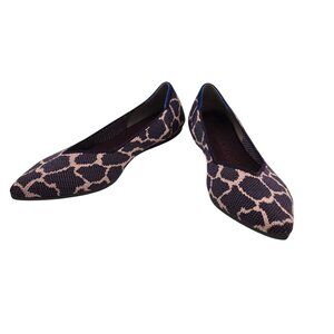 Rothy's The Point Violet Giraffe Pointed Toe Flats Size 6.5
